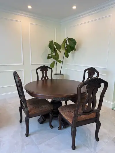 Cherry Wood 5 Seater Dining Set, View more