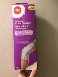 Life brand knee support, two kinetic panel wrist braces, KT Tape