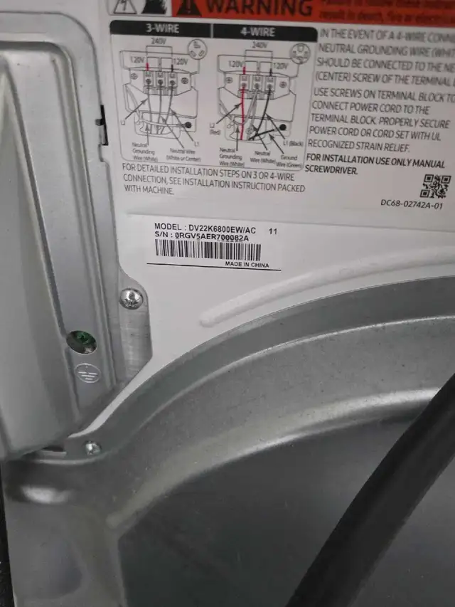 Samsung Eletric Stackable Dryer in Washers & Dryers in Ottawa - Image 5