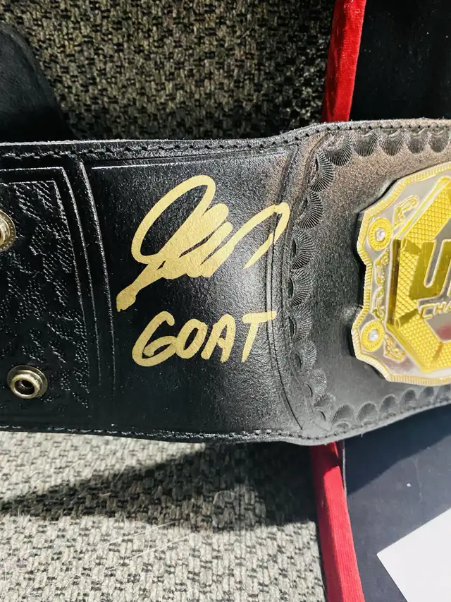 Georges St-Pierre Autographed UFC Championship Belt in Arts & Collectibles in London - Image 3
