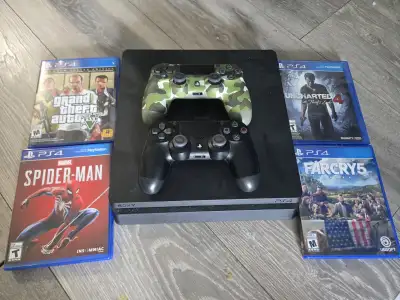 Playstation 4 with controller n games, View more