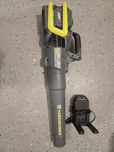 Yardworks 48v Leaf Blower with 2Ah battery & charger, View more