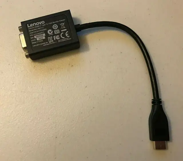 Lenovo ThinkPad Mini-HDMI to VGA Adapter in Laptop Accessories in Markham / York Region - Image 2