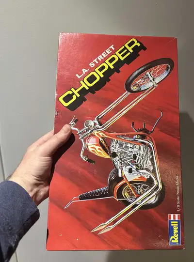 L.A. Street Chopper model kit, a 1/8 scale replica by Revell, factory sealed for pristine, untouched...