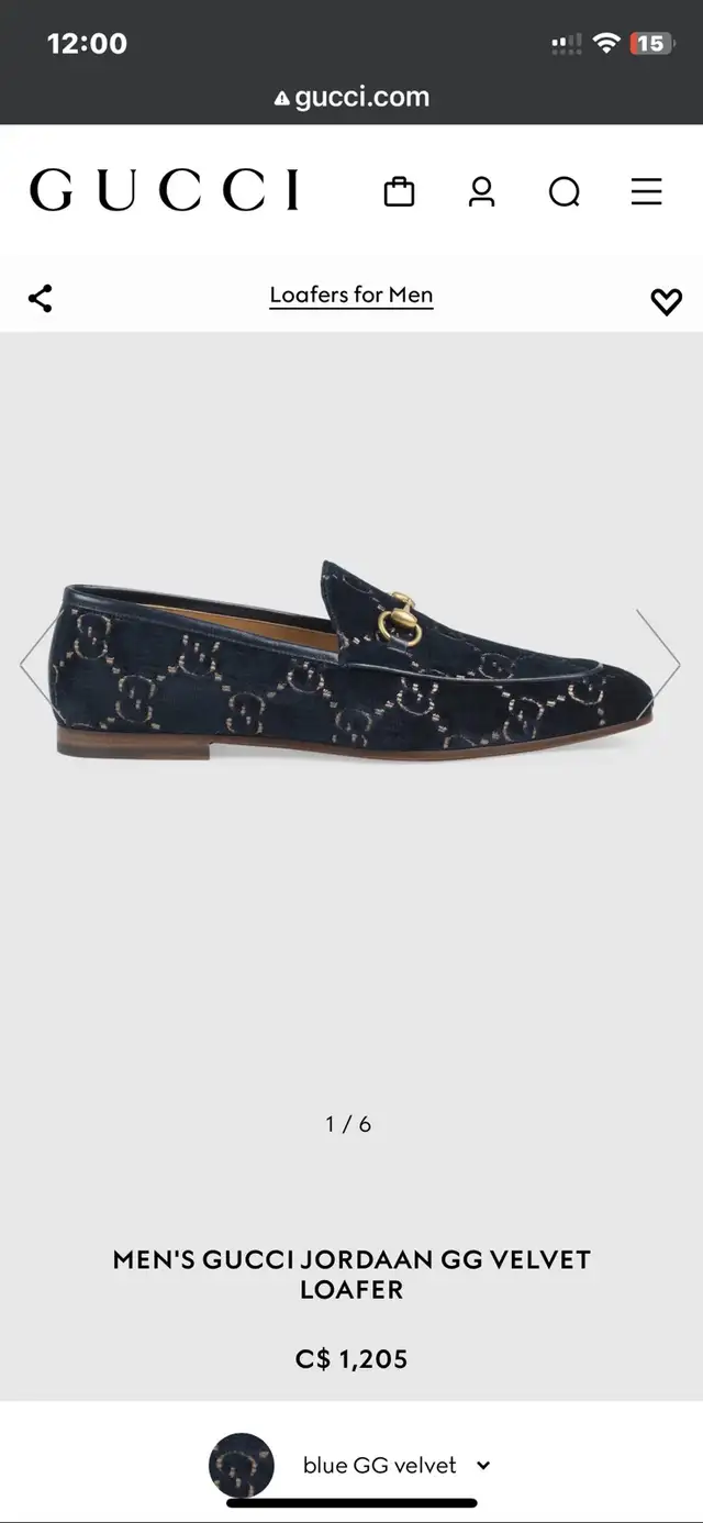 100% Authentic Gucci velvet loafers in Women's - Shoes in Richmond - Image 8