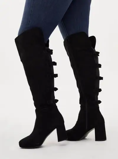 Torrid Black Boots Bows 9WW, View more