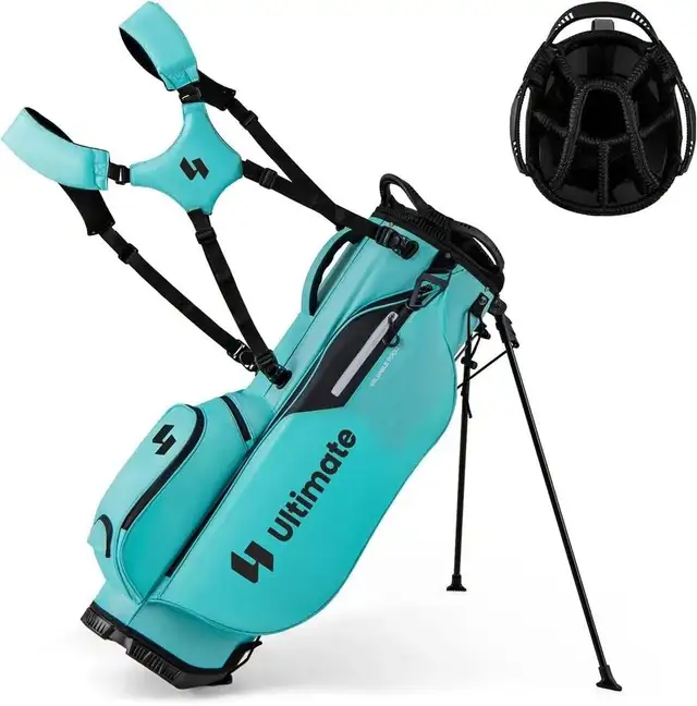 New Golf Stand Bag 8-Way Golf Bag with 5 Pockets Rain Hood556568155522355204