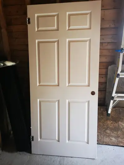 X3 white colonial interior doors 2 are 36' by 80' (pictures 1, 3 and 4) 1 is 34' by 80' (picture 2)...
