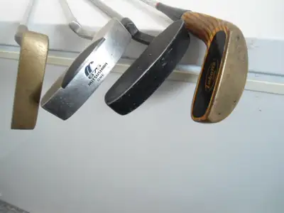 FOUR RIGHT HANDED GOLF PUTTERS  2, View more