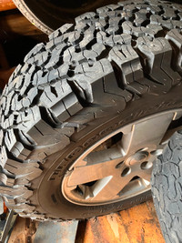All terrain tires and rims at bargain basement price