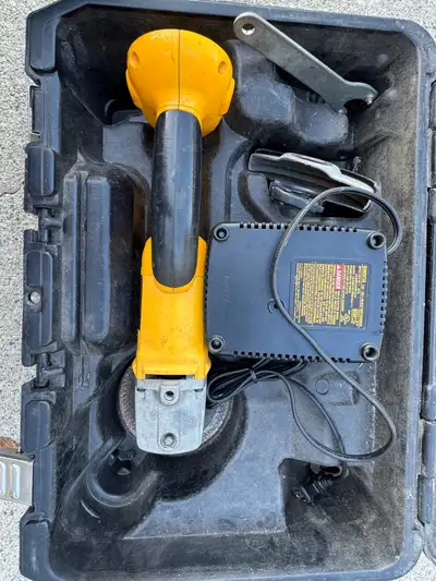 Dewalt Battery operated grinder and Dewalt Battery operated Saw, View more