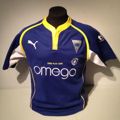 Warrington Wolves Rugby Puma 2006 Playoffs Blue Jersey Small, View more