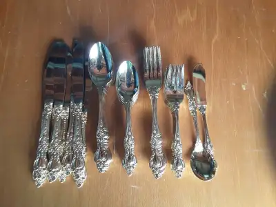 Royal Sealy 50pc Gold Plated Flatware Set, View more