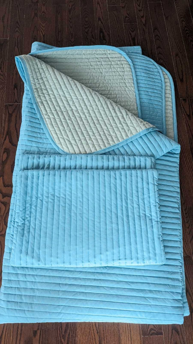 Coverlet with pillowcases dans Literie  à Région d’Oshawa/Durham