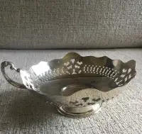 Vintage SILVER PLATE CANDY DISH