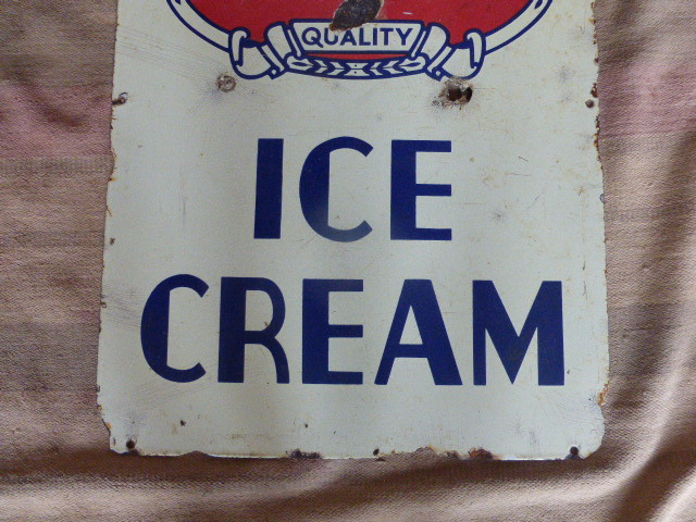 Ottawa Dairy Ice Cream Enamel Sign in Arts & Collectibles in Hamilton - Image 3