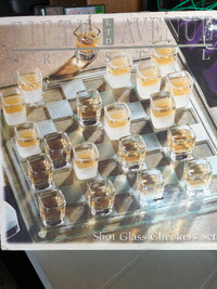 Shot glass checkers game