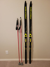 Fischer Junior Cross Country Skis and Swix Poles