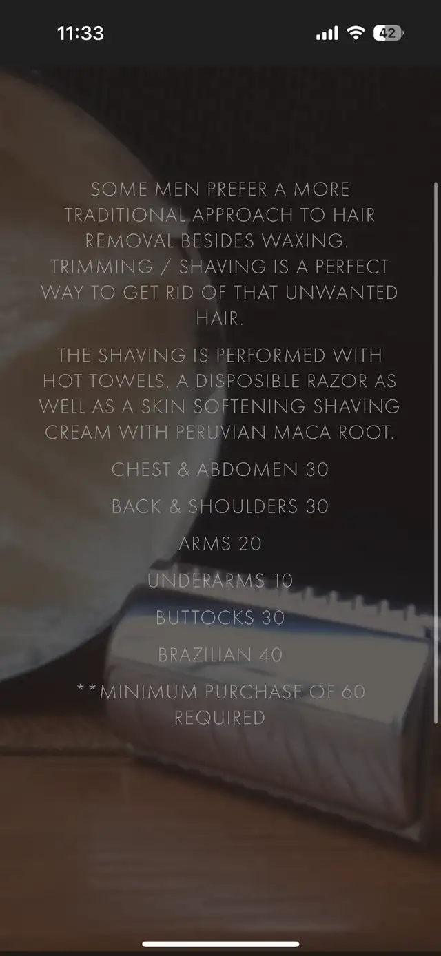 Men’s body hair grooming63735896561411122