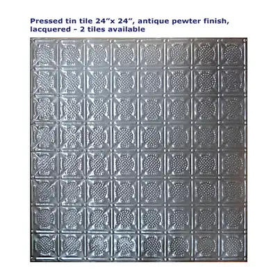 PRESSED TIN TILES. 24" x 24", View more