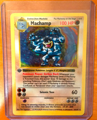 Pokemon 1st Edition Vintage Machamp Holo