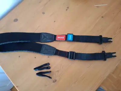 Camera Strap with secured quick release hook, View more