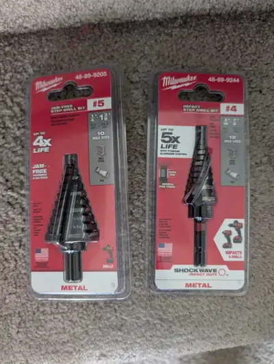 Milwaukee Step Drill Bit, View more