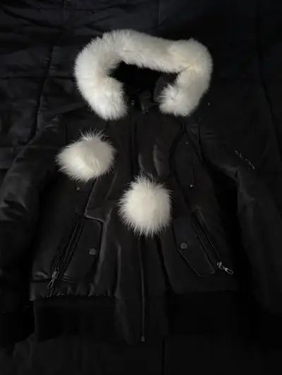 Manteau Hiver Cuir Dimitri Vraie Fourrure , View more
