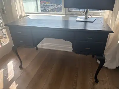  Solid Wood Desk – Restored Vintage Style – $200 OB, View more