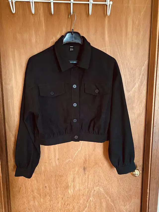 SHEIN Corduroy black jacket