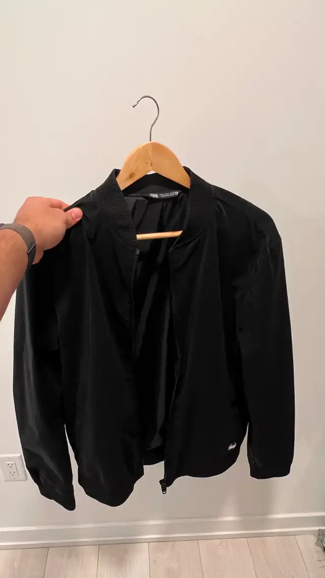 Zara Black Bomber Jacket - Size L