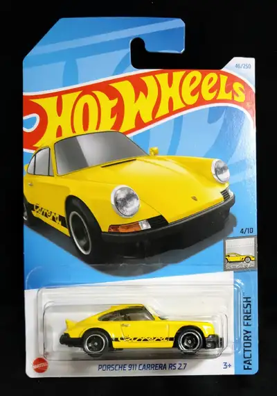 ATTENTION HOT WHEELS COLLECTORS!!! Porsche Carrera 911 RS 2.7 (Yellow) - $5 or open to Trades for: I...