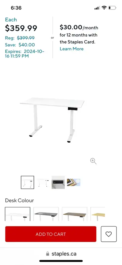 Desk (standing desk), View more