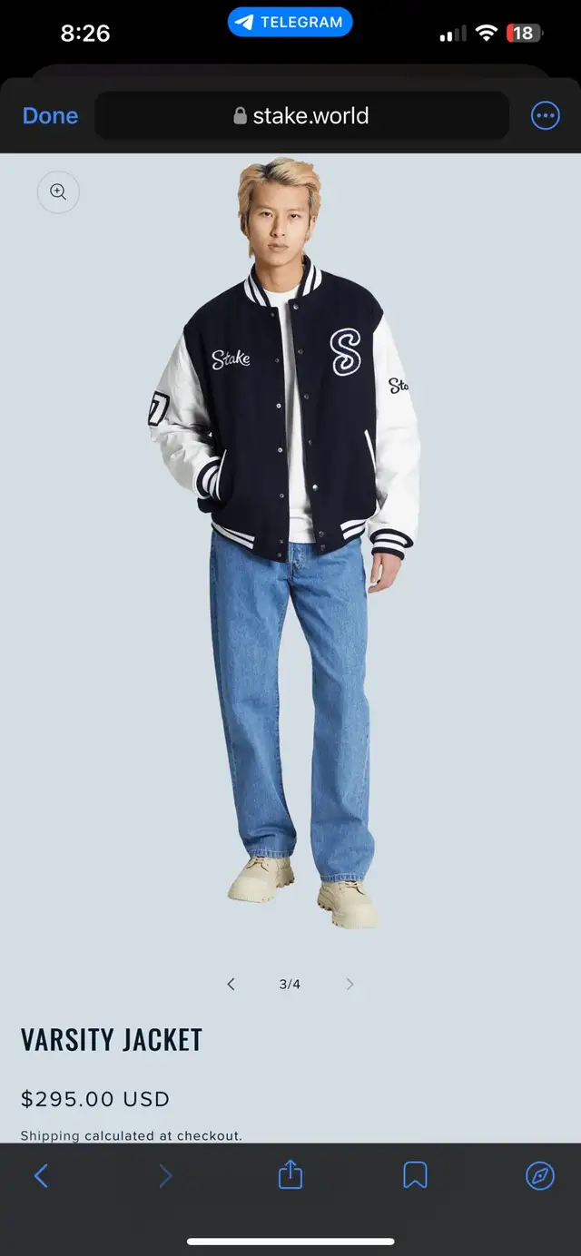 Varsity jacket, Melton Wool and  100 percent Leather. in Men's in Laval / North Shore - Image 4