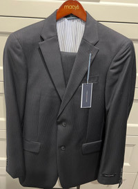 NWT Tommy Hilfiger Navy Pinstripe Suit Jacket and Trousers 