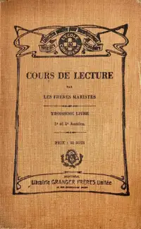 Antiquité 1925. Collection Livre scolaire Cours de lecture 3e-4e