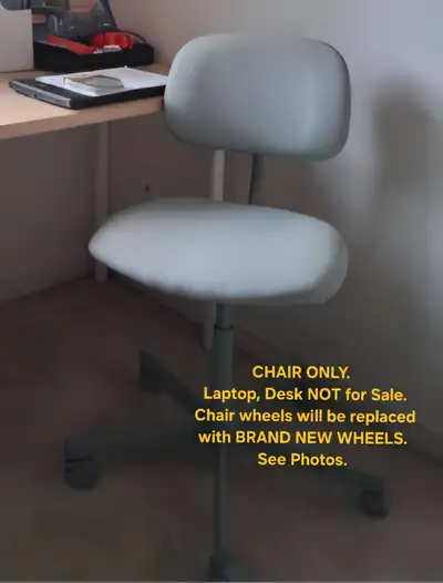 (1) Office Chair with (5) Brand New Wheels (BNIB), View more