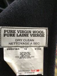 Women's Vintage Full-length 100% virgin wool winter coat