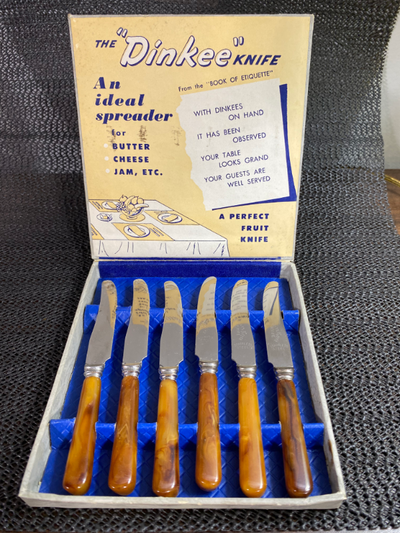 “Dinkee” Knife Set – Stainless & Bakelite (1950’s), View more