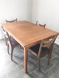 MCM dining table and chairs 