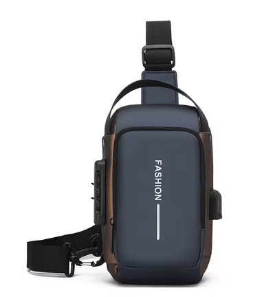 Durable Oxford Fabric Men's Sling Bag - Stylish Motorcycle Cross, View more