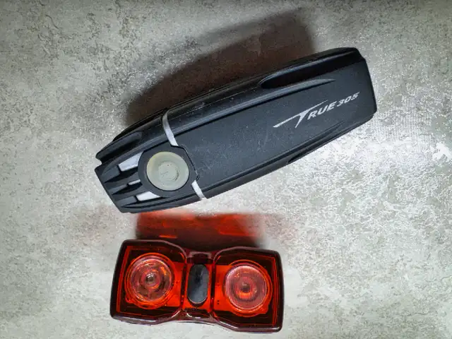 front and rear bike lights dropped on way to volunteer on Main S