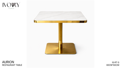 2 Seater new designer restaurant tables Loaded with sintered stone Harder than natural stones Scratc...