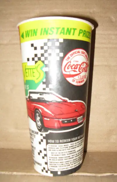 49 new Coca-Cola paper cups with logo “Best of the Vette’s”, View more