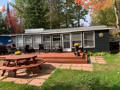 2020, 31 foot Puma Forest trailer, king size bed, permanent 13 by 34 addition includes a double bed...