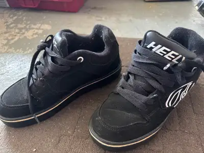 HEELYS size kids 4 black sneakers, View more