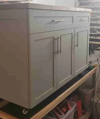 Custom Kitchen Island on Casters, View more