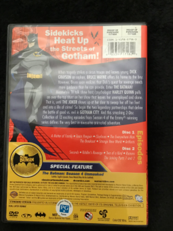 DVD the Batman season 4 cartoon in CDs, DVDs & Blu-ray in Mississauga / Peel Region - Image 2