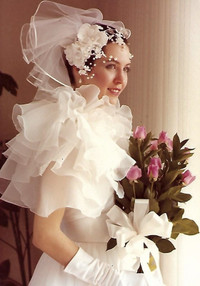 Custom Made Elegant  White Wedding Dress