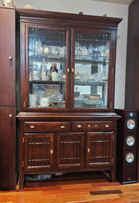 Glass Hutch Cabinet